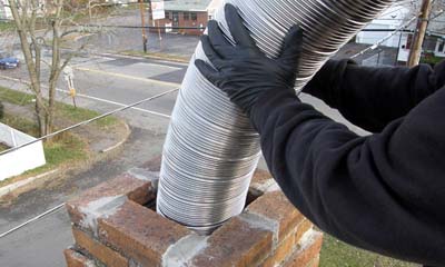 coiled chimney liner